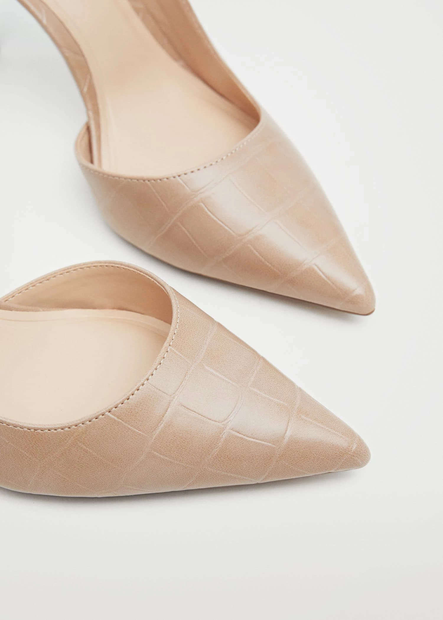 Asymmetric Stiletto Shoes Beige 6 Asymmetric Stiletto Shoes Beige - Image 4