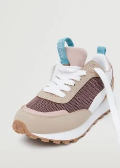 Mango Kids Lace-up Mixed Sneakers Pale Pink 10 Mango Kids Lace-up Mixed Sneakers Pale Pink -Mango Shoes Sales unnamed file 1814