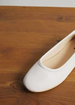 Mango Kids Leather Ballerina White -Mango Shoes Sales unnamed file 1820