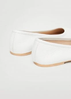Mango Kids Leather Ballerina White -Mango Shoes Sales unnamed file 1821