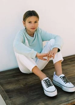 Mango Kids Platform Lace-up Sneakers White -Mango Shoes Sales unnamed file 1844