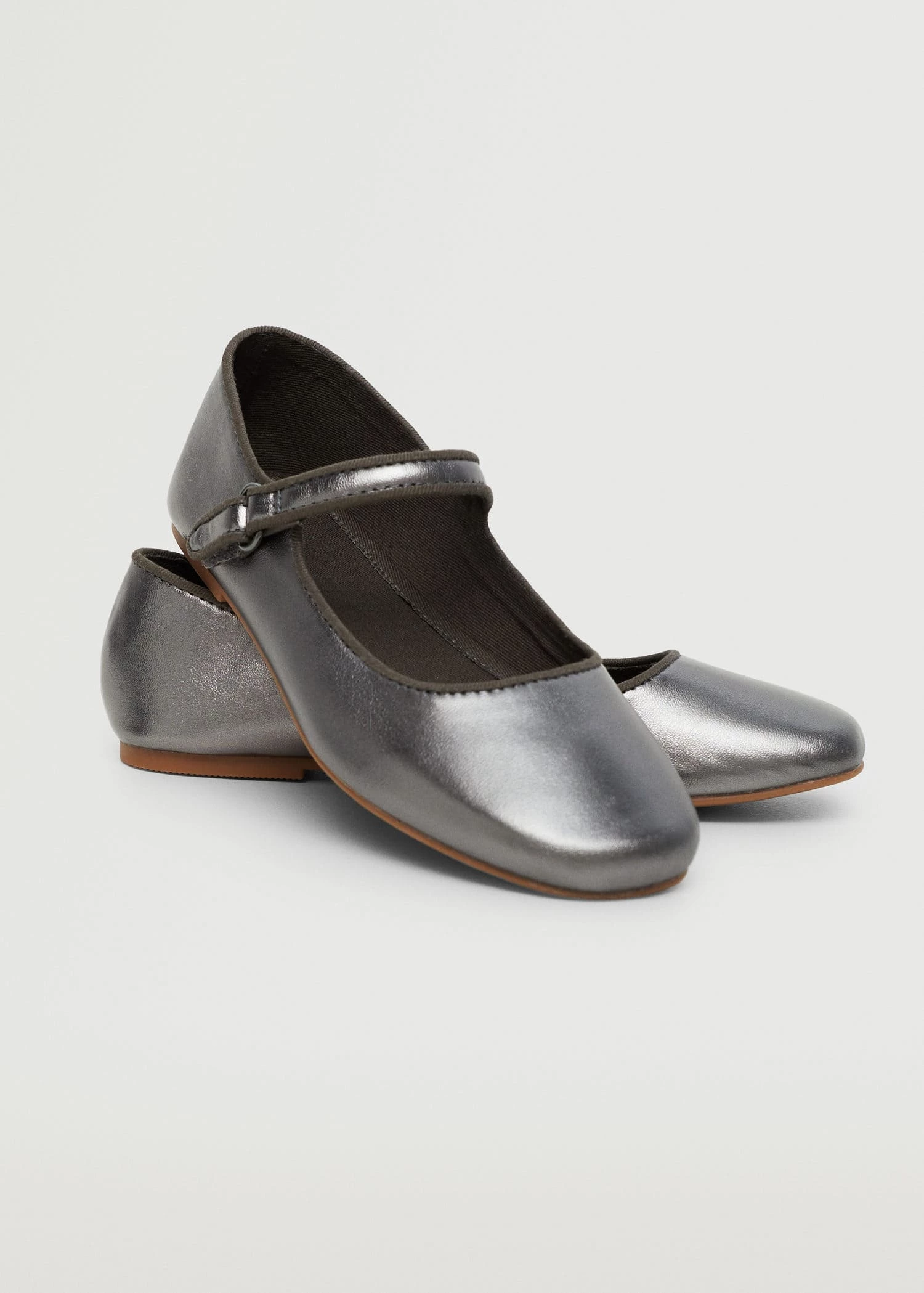 Mango Kids Metallic Finish Ballerinas Gold 8 Mango Kids Metallic Finish Ballerinas Gold - Image 7