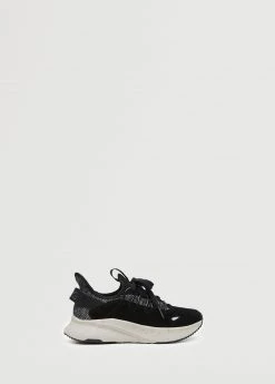Mango Kids Contrast Lace-up Trainers Black -Mango Shoes Sales unnamed file 1896