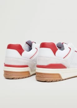 Lace-up Mixed Sneakers Red -Mango Shoes Sales unnamed file 203