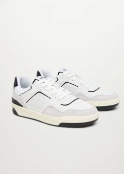 Lace-up Mixed Sneakers Red -Mango Shoes Sales unnamed file 206