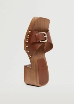 Studded Leather Sandals Brown -Mango Shoes Sales unnamed file 24