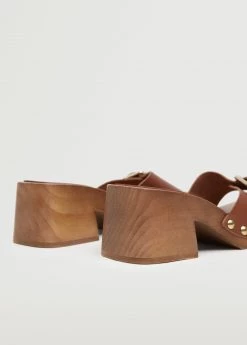 Studded Leather Sandals Brown -Mango Shoes Sales unnamed file 25