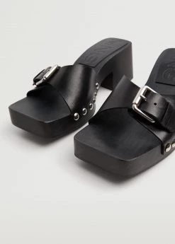 Studded Leather Sandals Brown -Mango Shoes Sales unnamed file 26