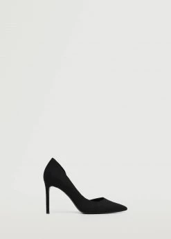 Asymmetric Stiletto Shoes Black