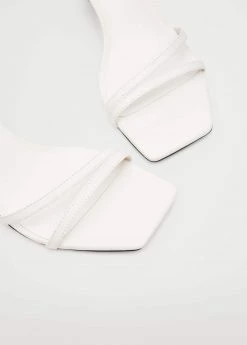 Heel Leather Sandals White 22 Heel Leather Sandals White -Mango Shoes Sales unnamed file 284