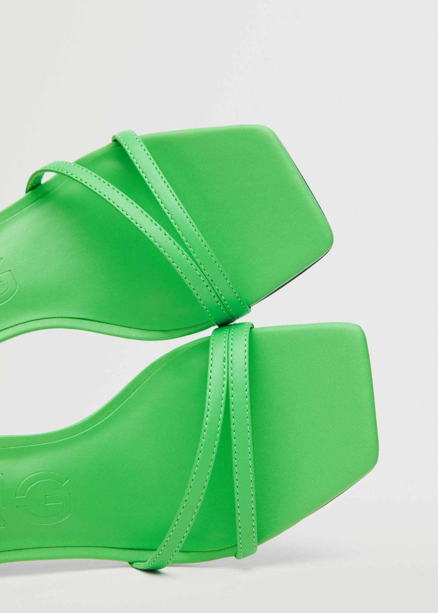 Heel Leather Sandals White 14 Heel Leather Sandals White - Image 12