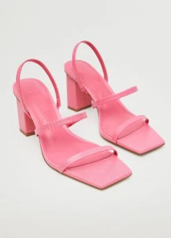 Strappy Heeled Sandals Pink -Mango Shoes Sales unnamed file 30