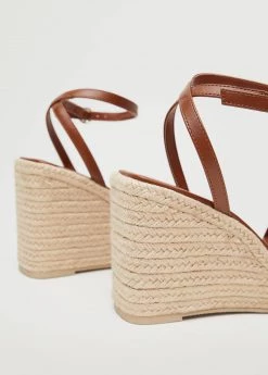 Wedge Strips Sandals Gold -Mango Shoes Sales unnamed file 300