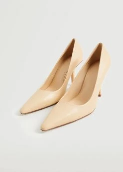 Leather Pumps Beige