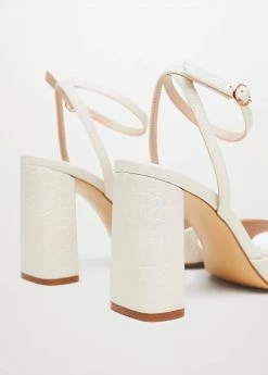 Ankle-cuff Heeled Sandals Beige -Mango Shoes Sales unnamed file 366