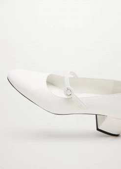 Heel Leather Shoes White -Mango Shoes Sales unnamed file 4