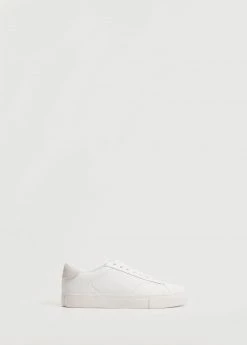 Lace-up Leather Sneakers White