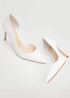 Asymmetric Stiletto Shoes White -Mango Shoes Sales unnamed file 413