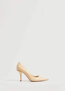 Leather Pumps Beige