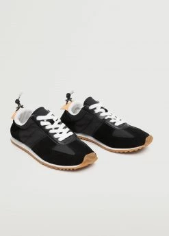 Leather Mixed Sneakers Black -Mango Shoes Sales unnamed file 428