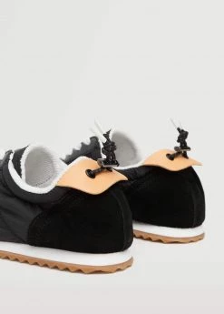 Leather Mixed Sneakers Black -Mango Shoes Sales unnamed file 429