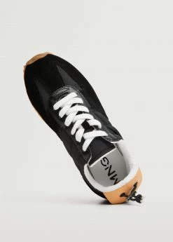 Leather Mixed Sneakers Black -Mango Shoes Sales unnamed file 430