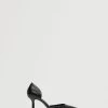 Pointed Toe Heel Shoes Black