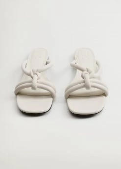 Knot Strips Sandals Off White