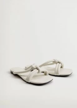 Knot Strips Sandals Off White -Mango Shoes Sales unnamed file 479