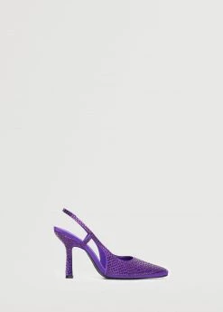 Glitter High-heeled Shoe Purple