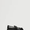 Fringe Patent Loafers Black