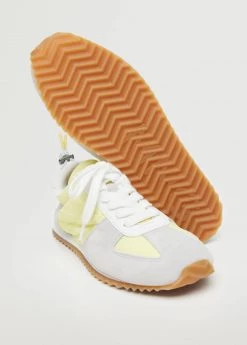 Leather Mixed Sneakers Sky Blue -Mango Shoes Sales unnamed file 519