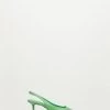 Croc-finish Pumps Green