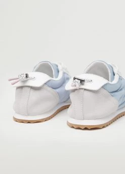 Leather Mixed Sneakers Sky Blue -Mango Shoes Sales unnamed file 523