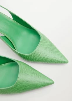 Croc-finish Pumps Green -Mango Shoes Sales unnamed file 57