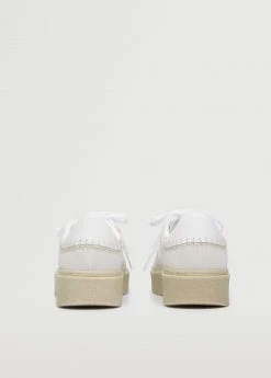 Lace-up Leather Sneakers Light/pastel Grey -Mango Shoes Sales unnamed file 580