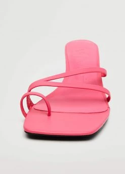 Straps Heel Leather Sandals Black -Mango Shoes Sales unnamed file 62