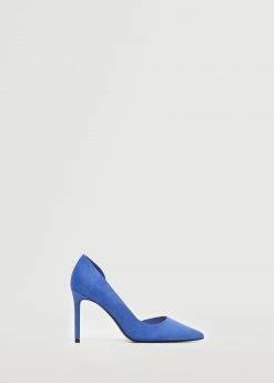 Asymmetric Stiletto Shoes Blue