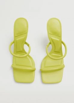 Strappy Heeled Sandals Lime -Mango Shoes Sales unnamed file 688
