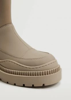 Flat Rubberised Ankle Boots Light/pastel Grey -Mango Shoes Sales unnamed file 704