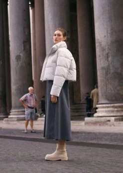 Flat Rubberised Ankle Boots Light/pastel Grey -Mango Shoes Sales unnamed file 705