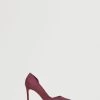 Asymmetric Stiletto Shoes Cherry
