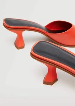 Heel Non-structured Sandals Orange -Mango Shoes Sales unnamed file 715