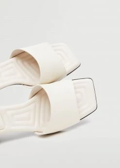 Heel Leather Sandals White -Mango Shoes Sales unnamed file 723
