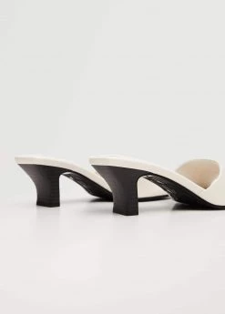Heel Leather Sandals White -Mango Shoes Sales unnamed file 724