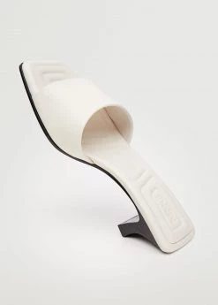 Heel Leather Sandals White -Mango Shoes Sales unnamed file 725