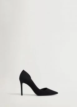 Asymmetric Stiletto Shoes Black
