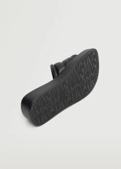 Platform Quilted Sandals Black -Mango Shoes Sales unnamed file 742