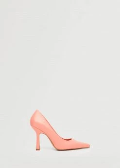 Pointed Toe Pumps Salmon -Mango Shoes Sales unnamed file 771