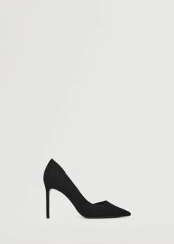 Asymmetric Stiletto Shoes Black